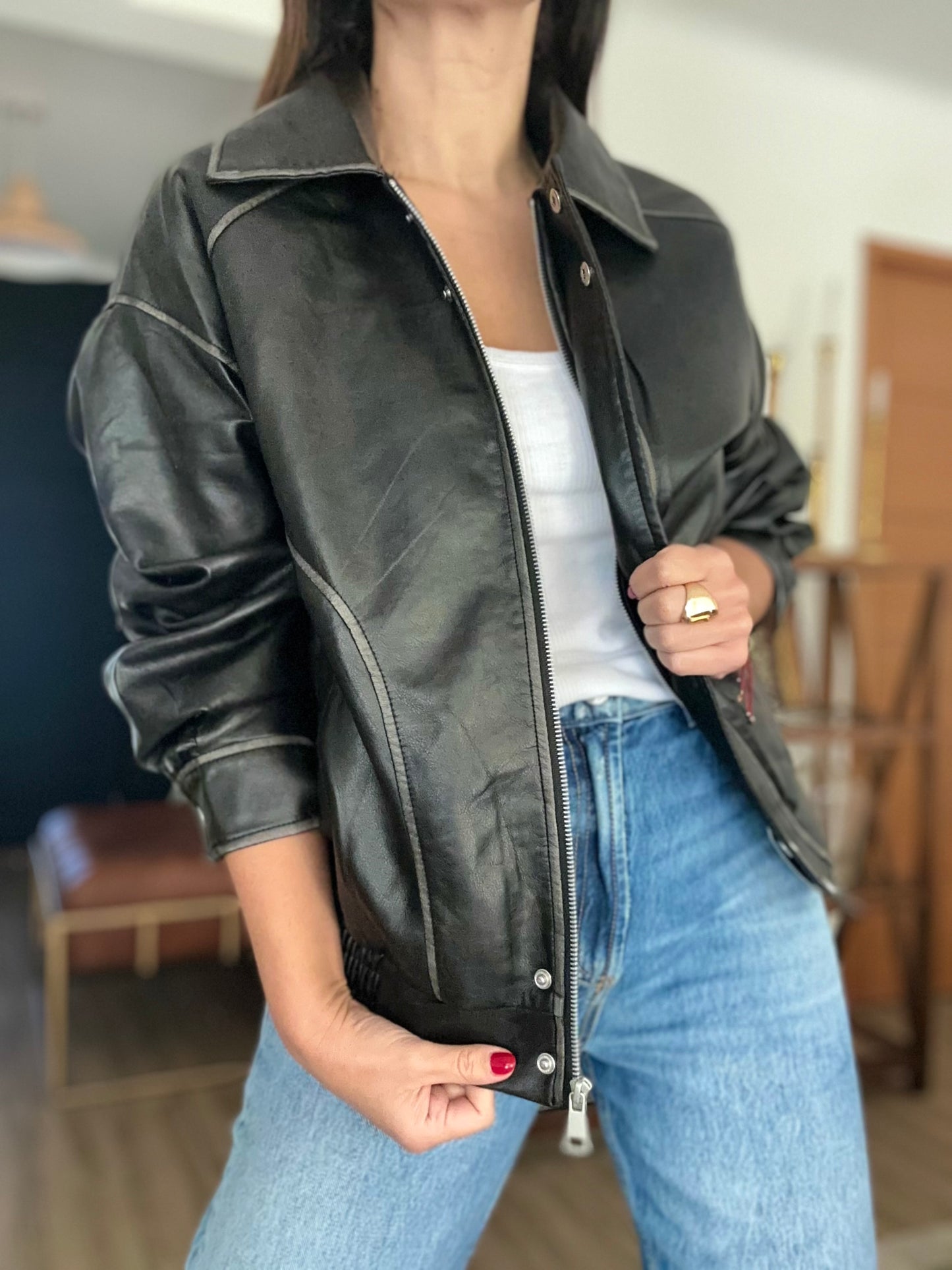 Chaqueta Bosnia Negro