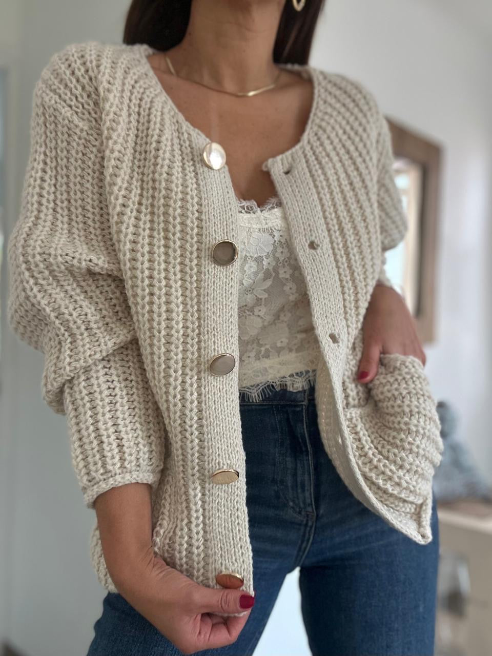 SWEATER PANAMA BLANCO