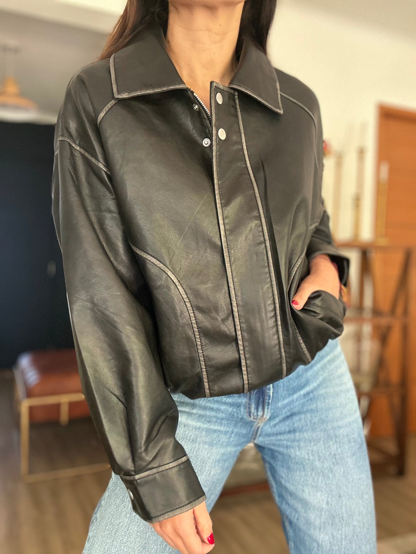 Chaqueta Bosnia Negro