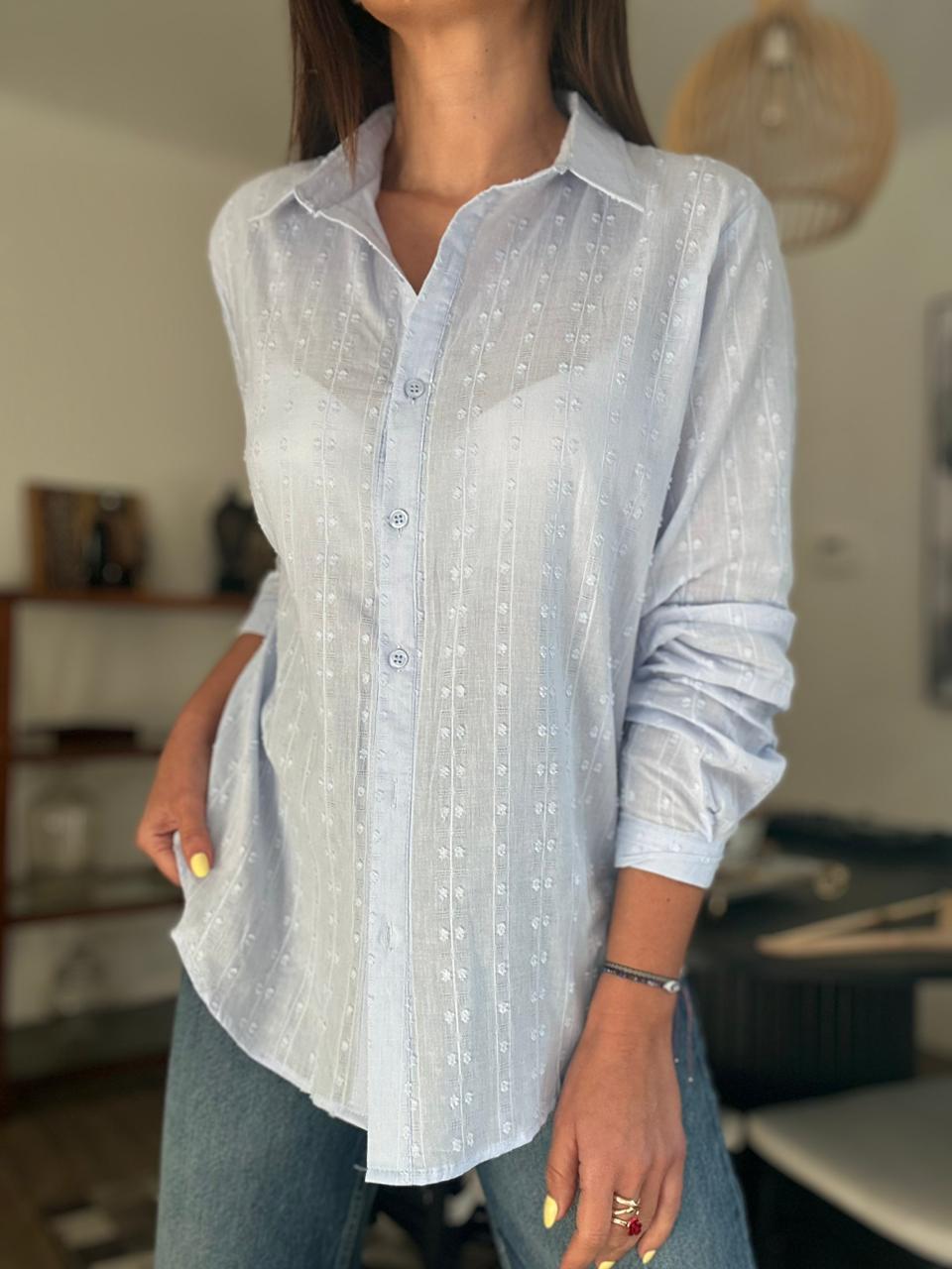 BLUSA SIRIA CELESTE