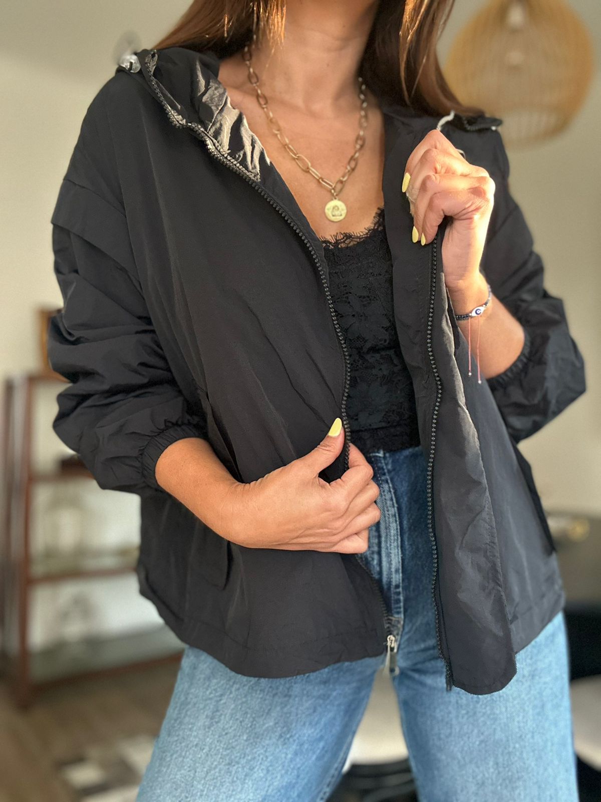 CHAQUETA TOSCANA NEGRA
