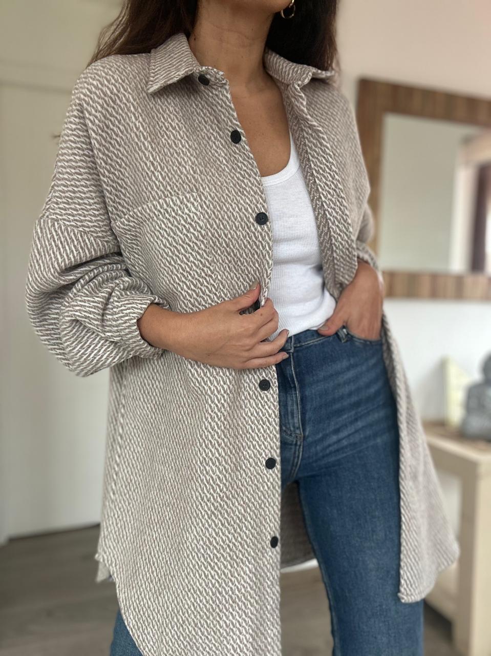 CHAQUETA CAMISA SANTA FE BEIGE