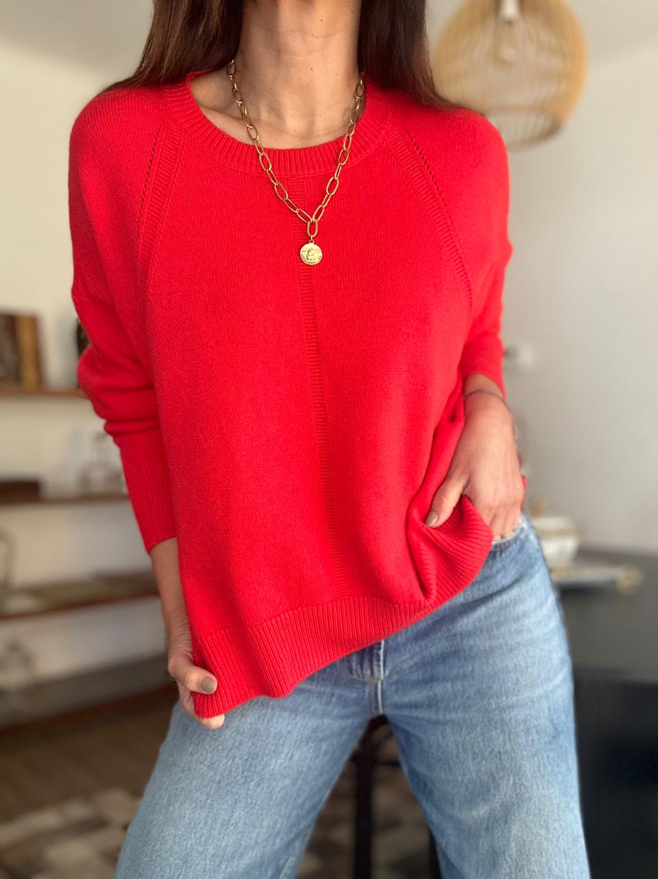SWEATER HOUSTON ROJO