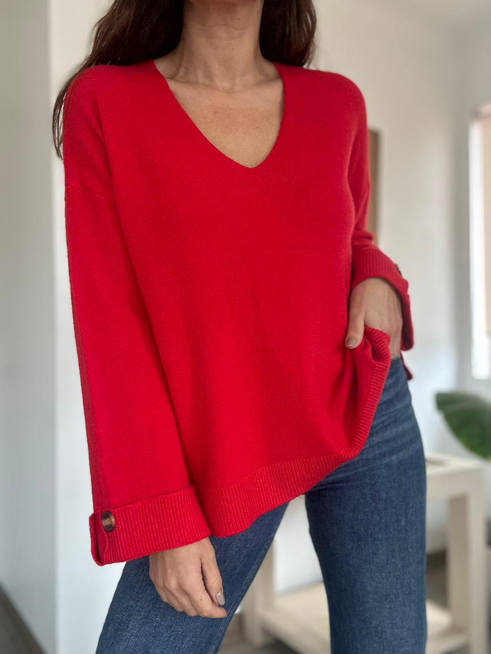 SWATER AUGUSTA ROJO