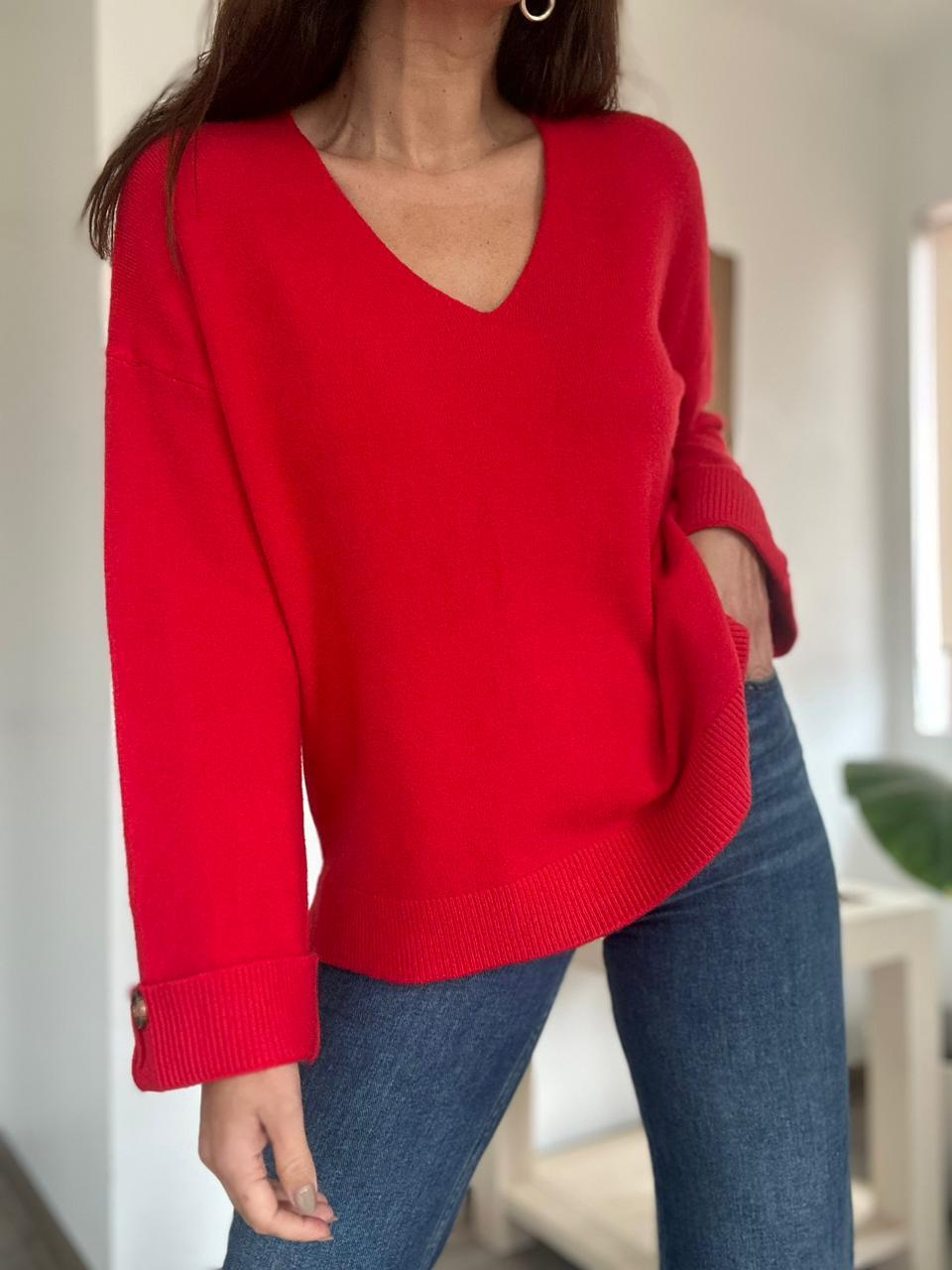 SWATER AUGUSTA ROJO