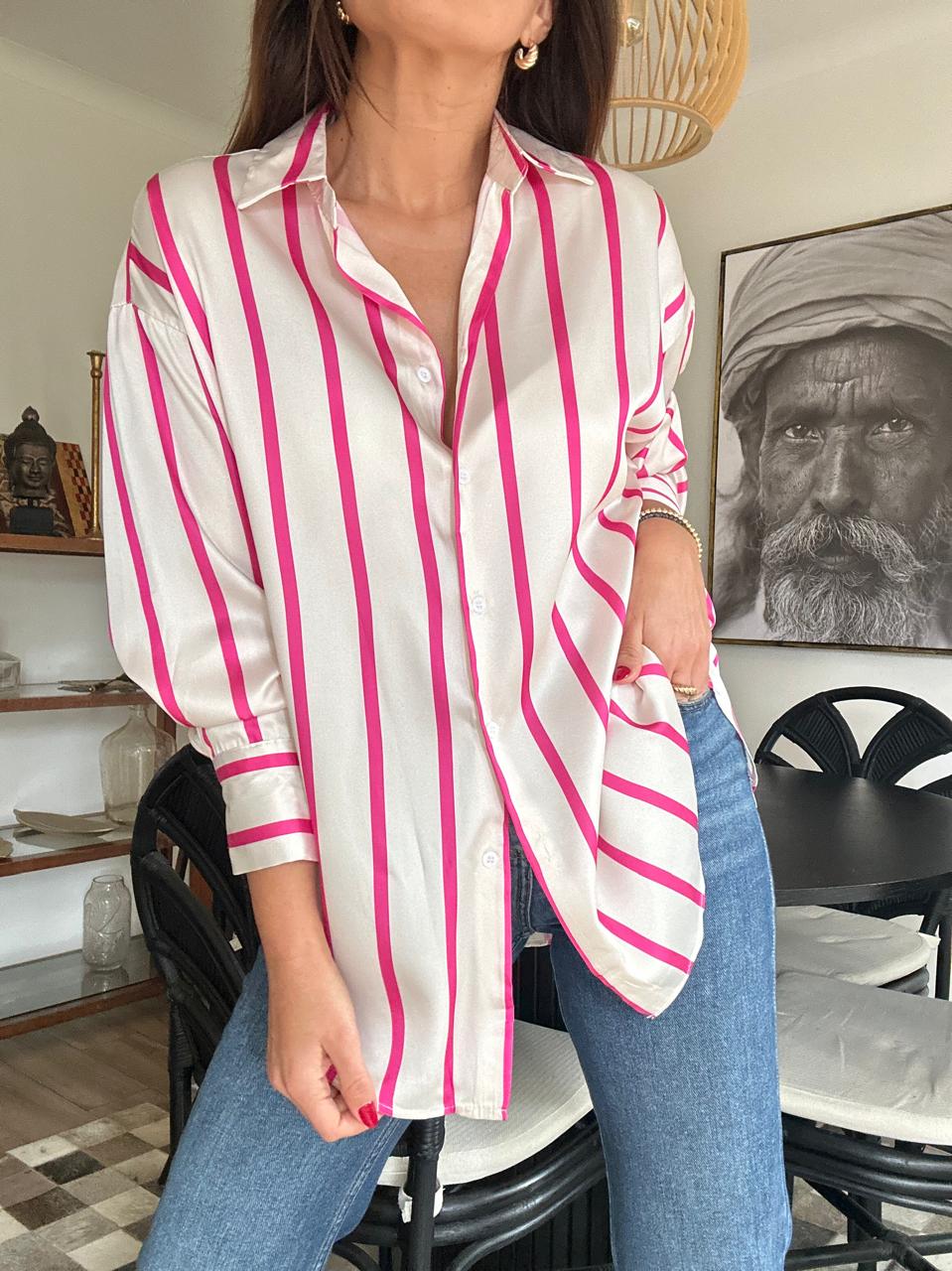 BLUSA SUDAFRICA FUCSIA