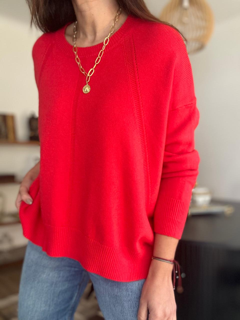 SWEATER HOUSTON ROJO