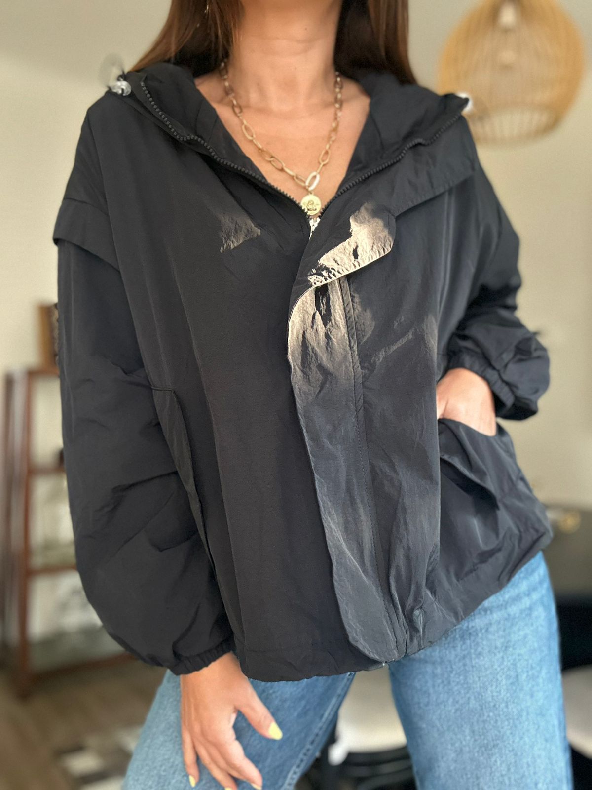 CHAQUETA TOSCANA NEGRA