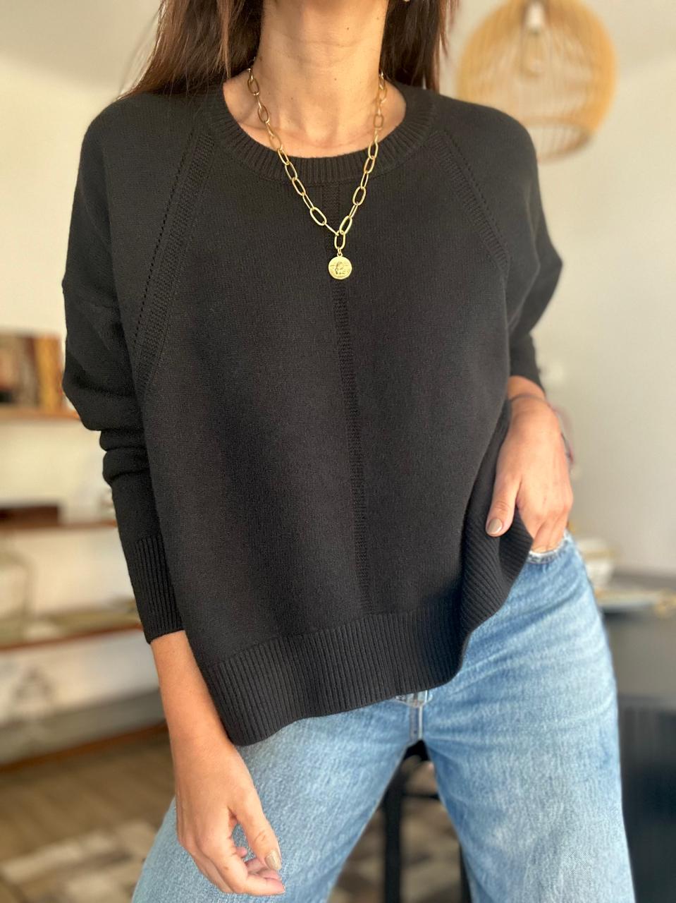 SWEATER HOUSTON NEGRO