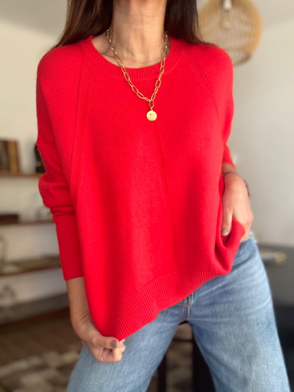 SWEATER HOUSTON ROJO