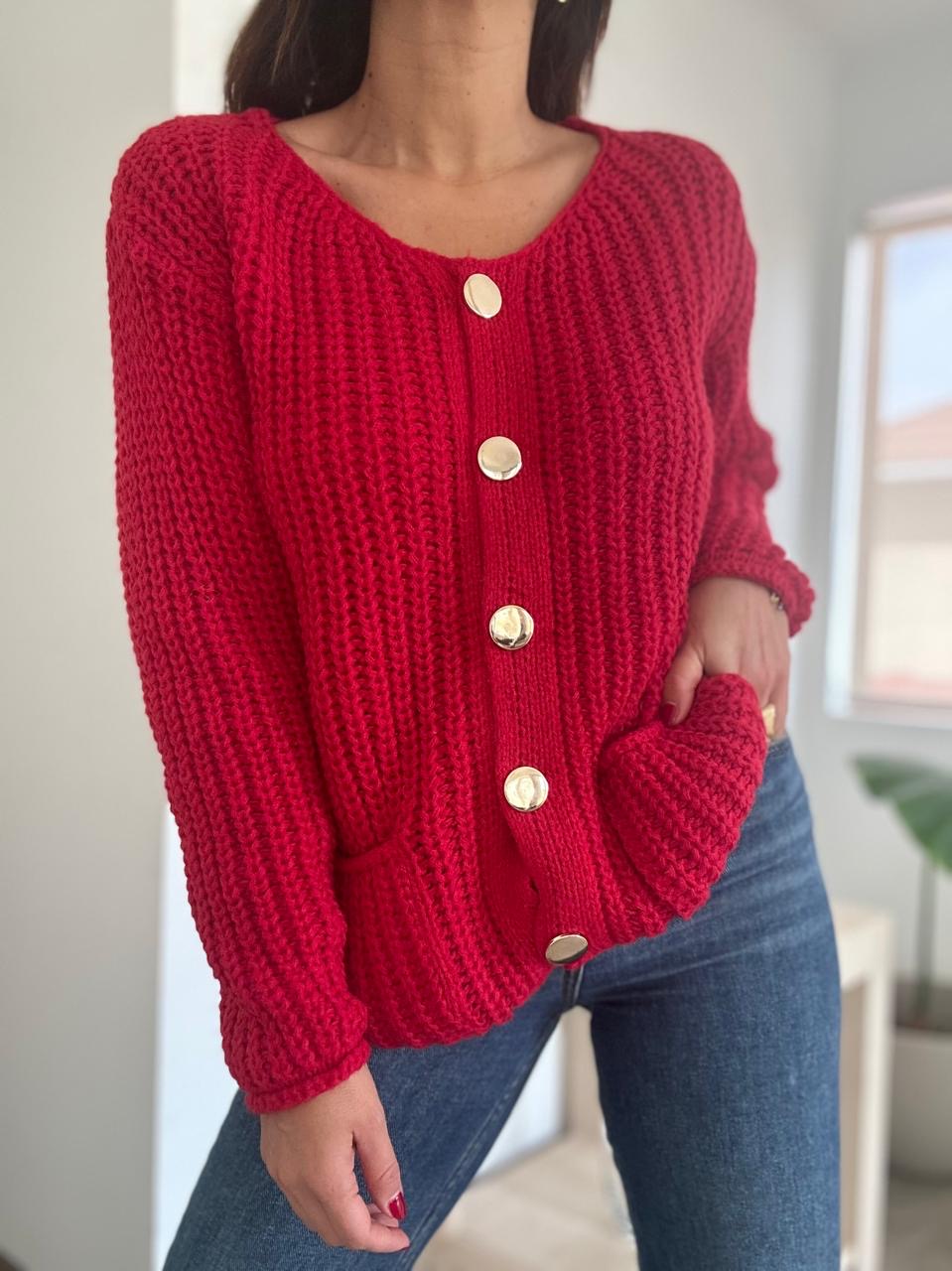 SWEATER PANAMA ROJO
