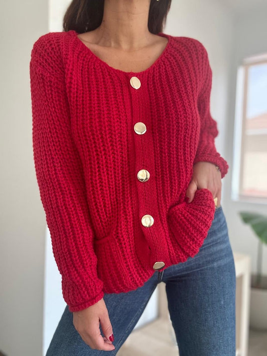 SWEATER PANAMA ROJO