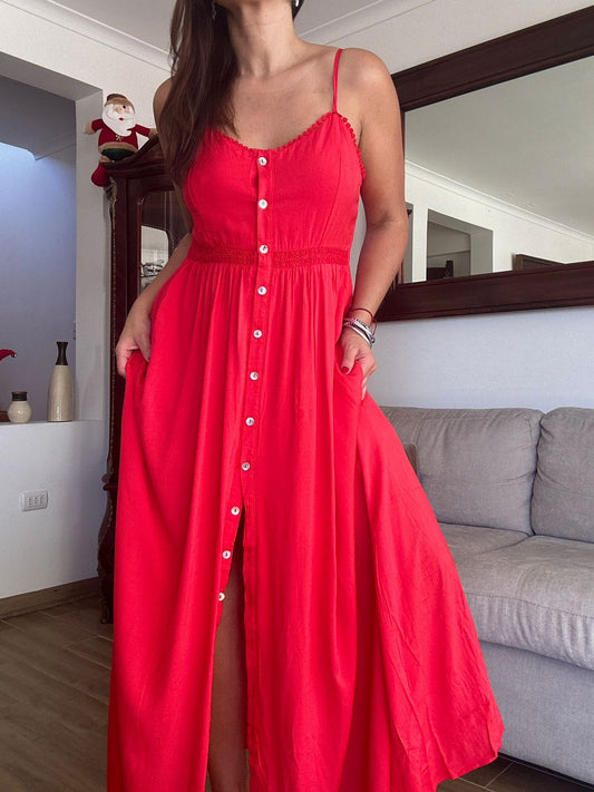 VESTIDO BARRANQUILLA ROJO