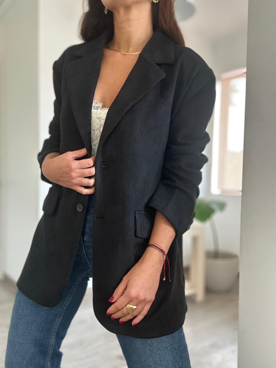 BLAZER SUECIA NEGRO