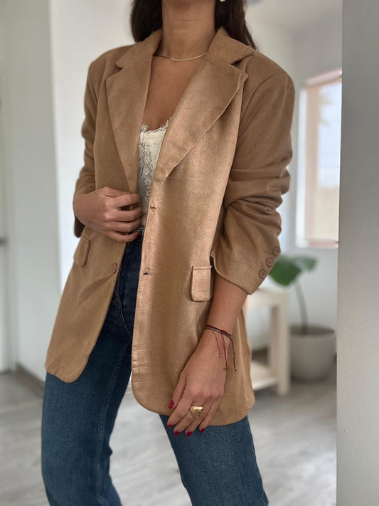 BLAZER SUECIA CAMEL