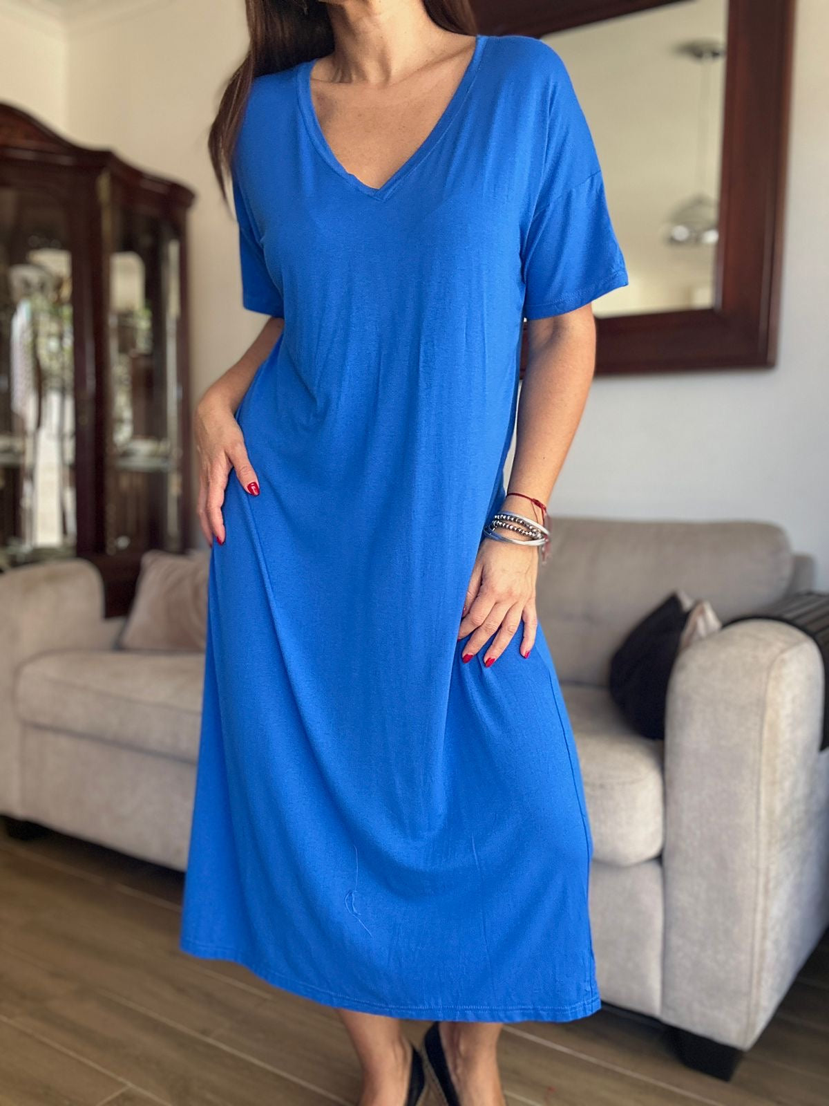 VESTIDO CAROLINA AZUL