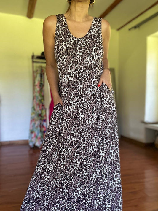 Vestido Milán Café