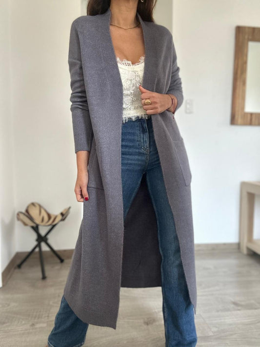 CARDIGAN ISLANDIA GRIS