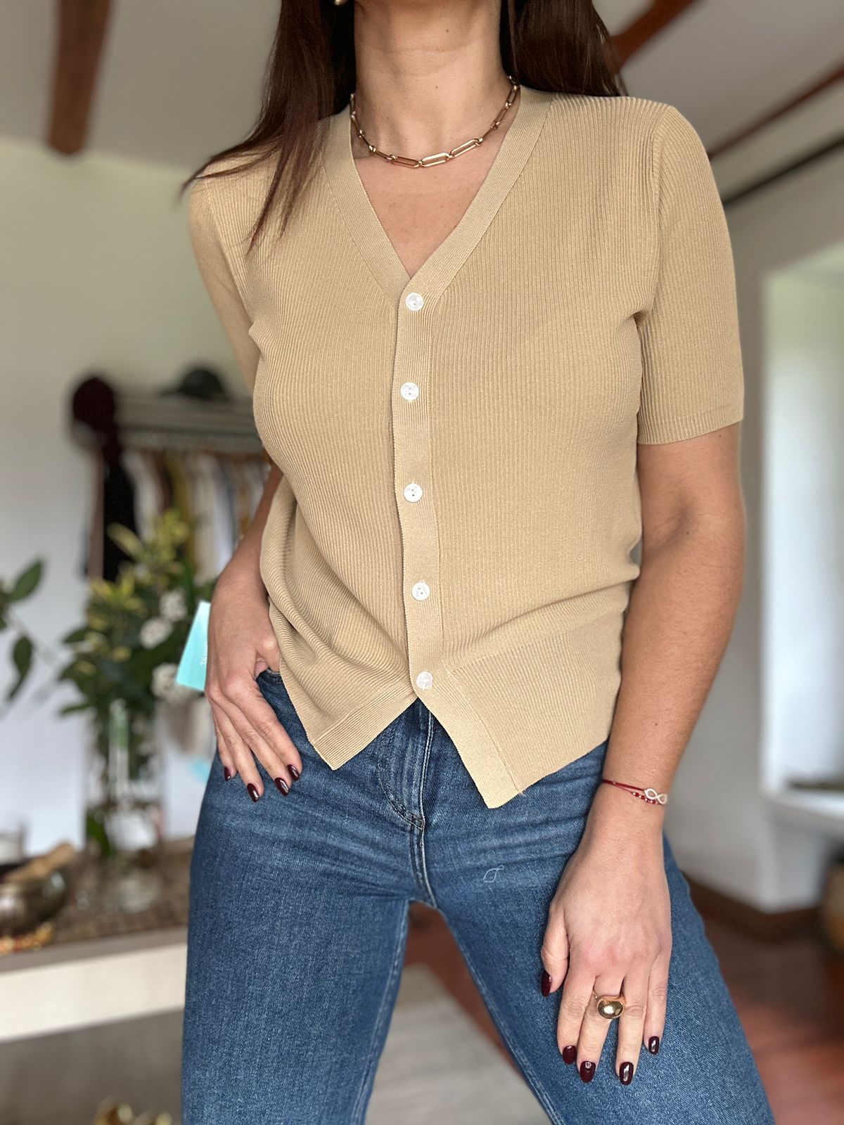 Polera Irlanda Beige