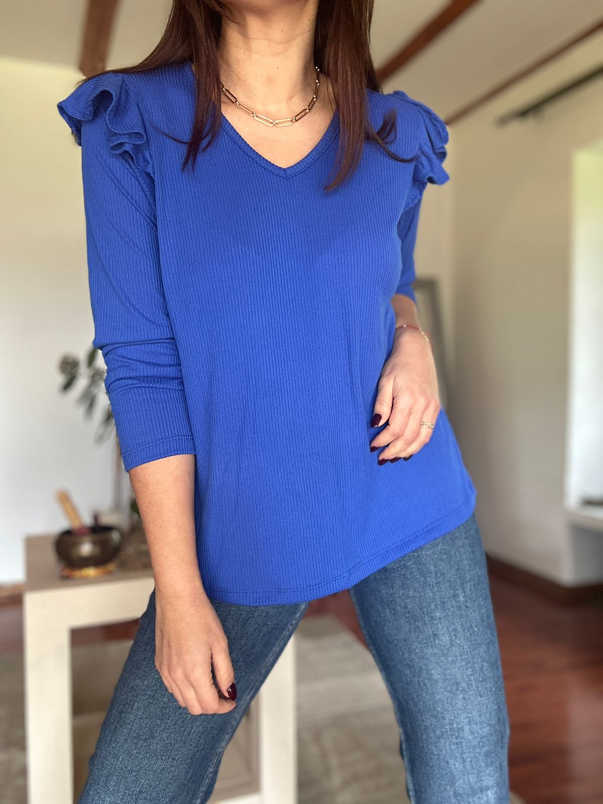 Polera Tailandia Azul