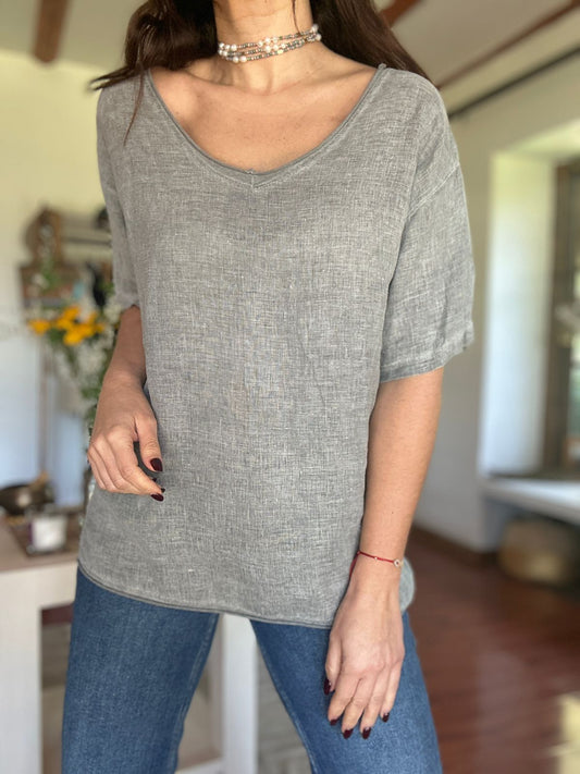 Polera San Salvador Taupe