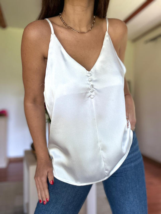 Polera/Lencera Brasil Blanco