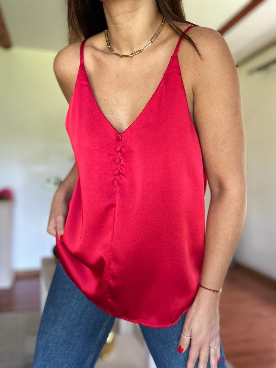 Polera/Lencera Brasil Rojo