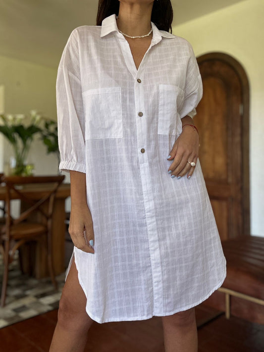 Camisola/Vestido Brasil Blanco