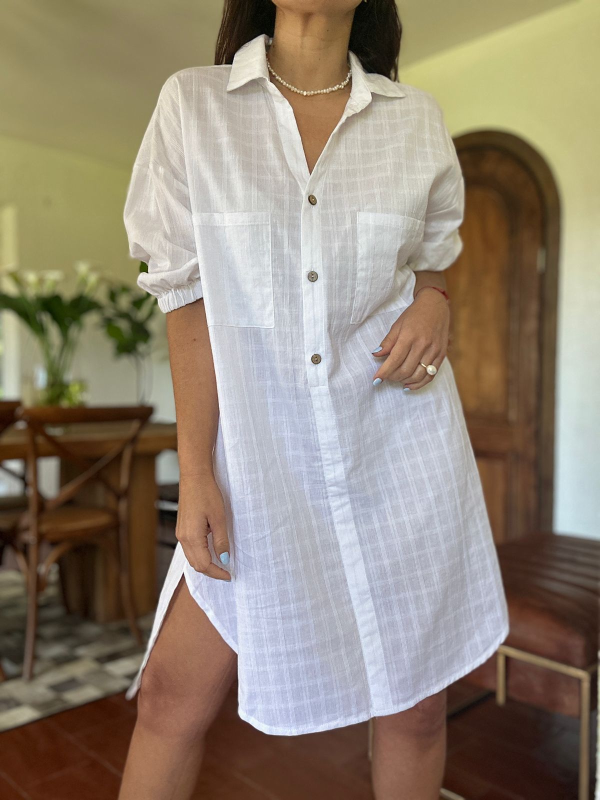 Camisola/Vestido Brasil Blanco