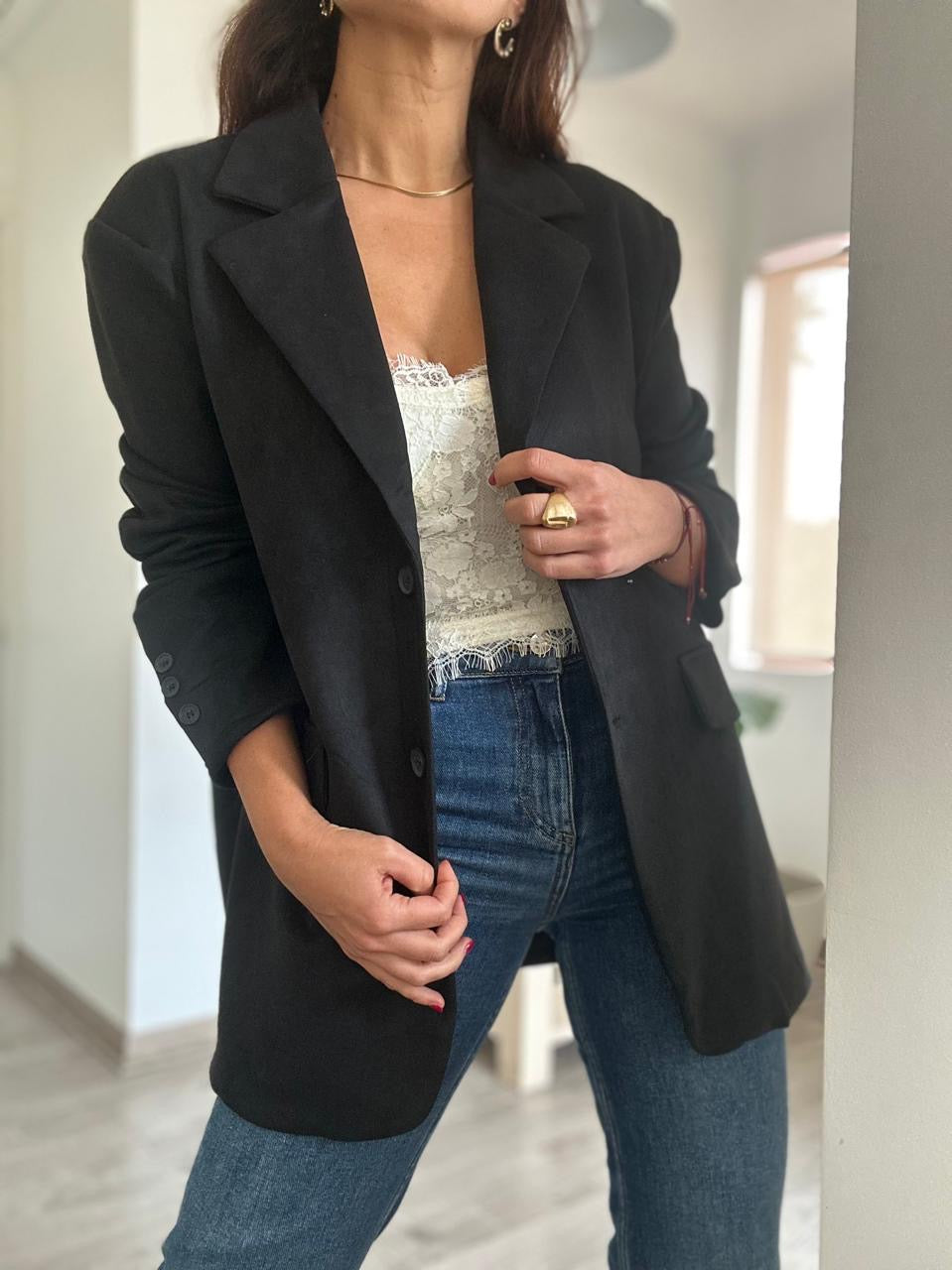 BLAZER SUECIA NEGRO