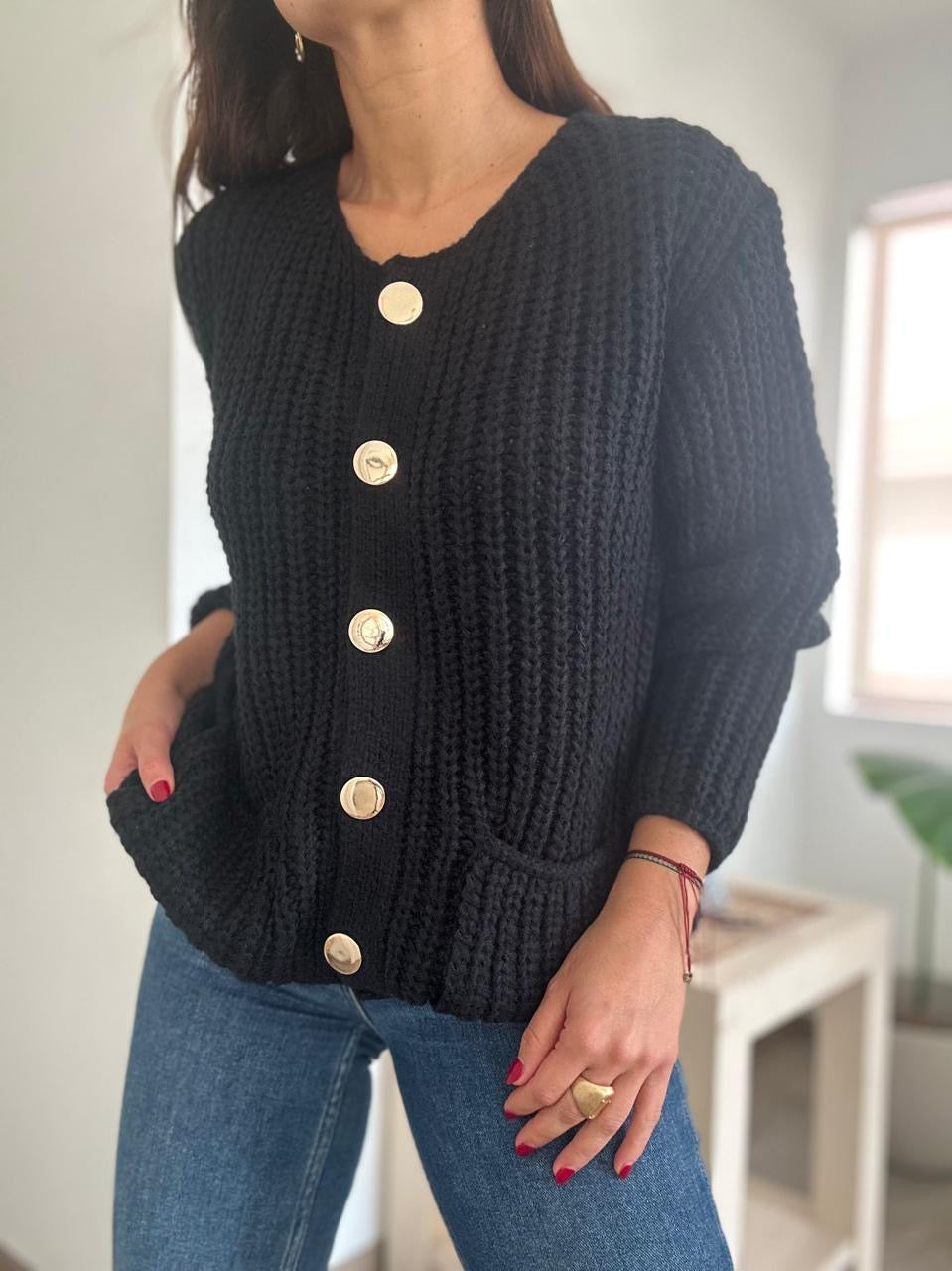 SWEATER PANAMA NEGRO