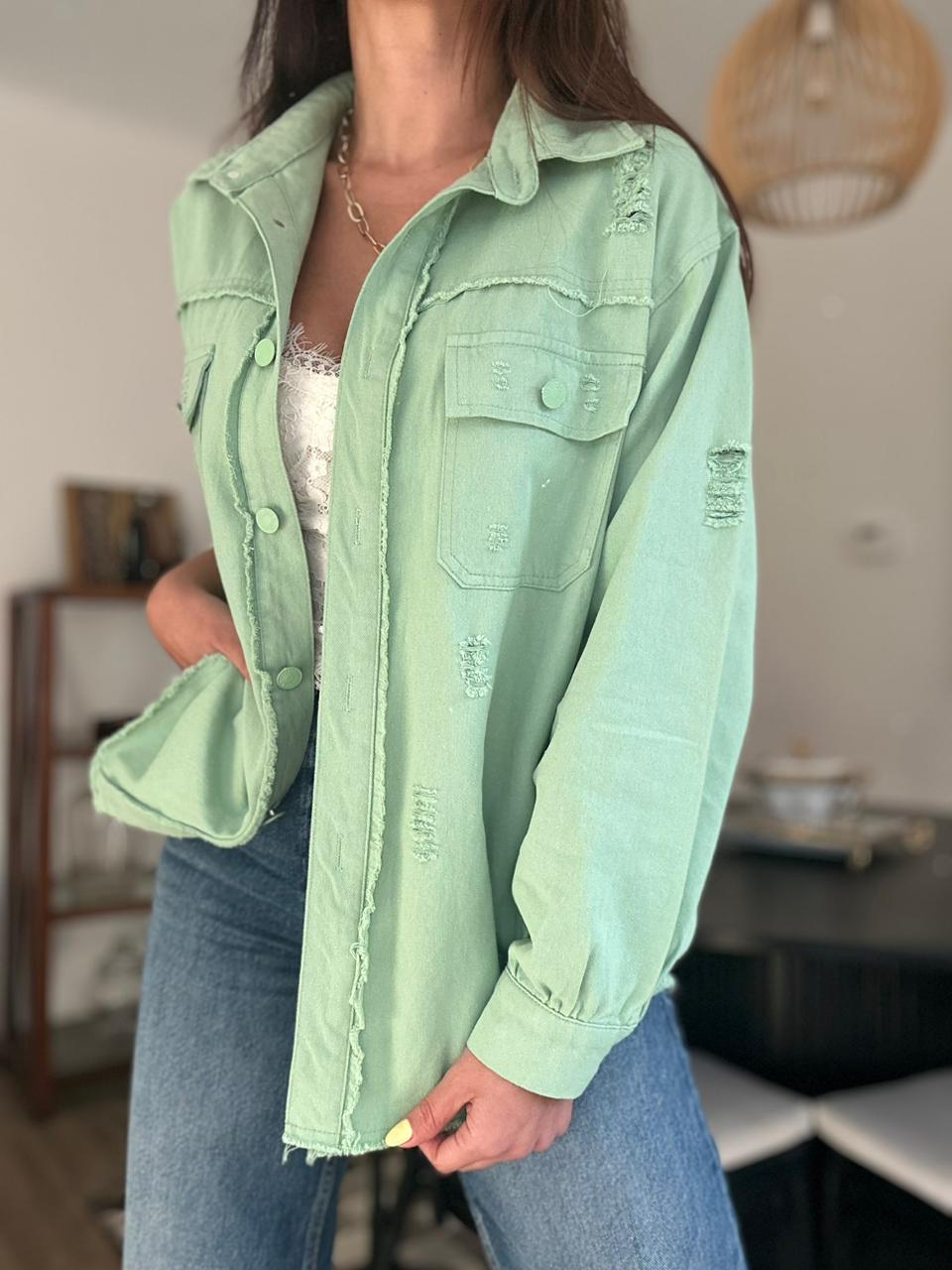 CAMISA CHAQUETA ESCOCIA VERDE