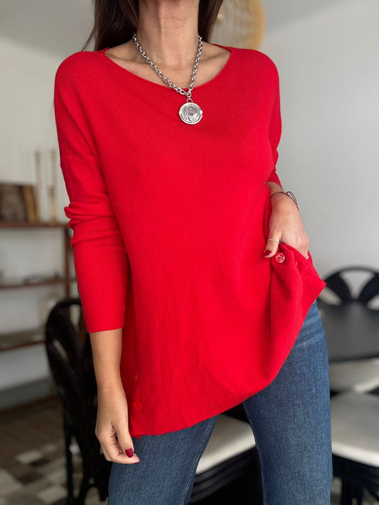 SWEATER GIRONA ROJO