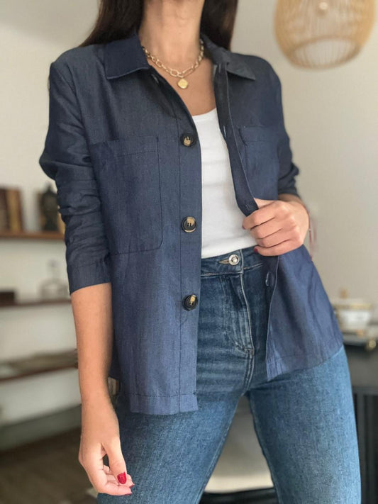CAMISA SORIA AZUL