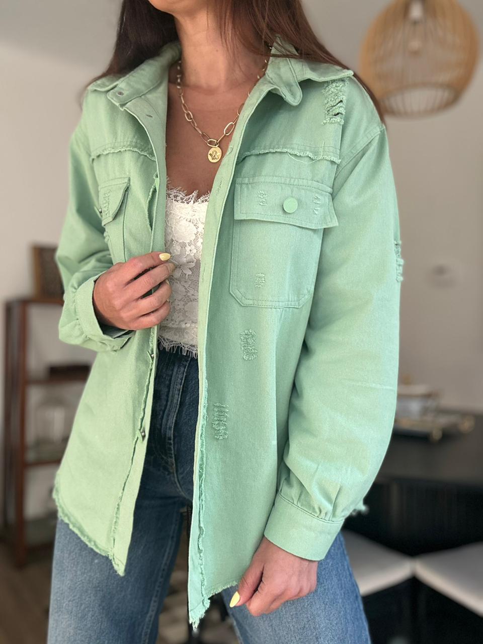 CAMISA CHAQUETA ESCOCIA VERDE