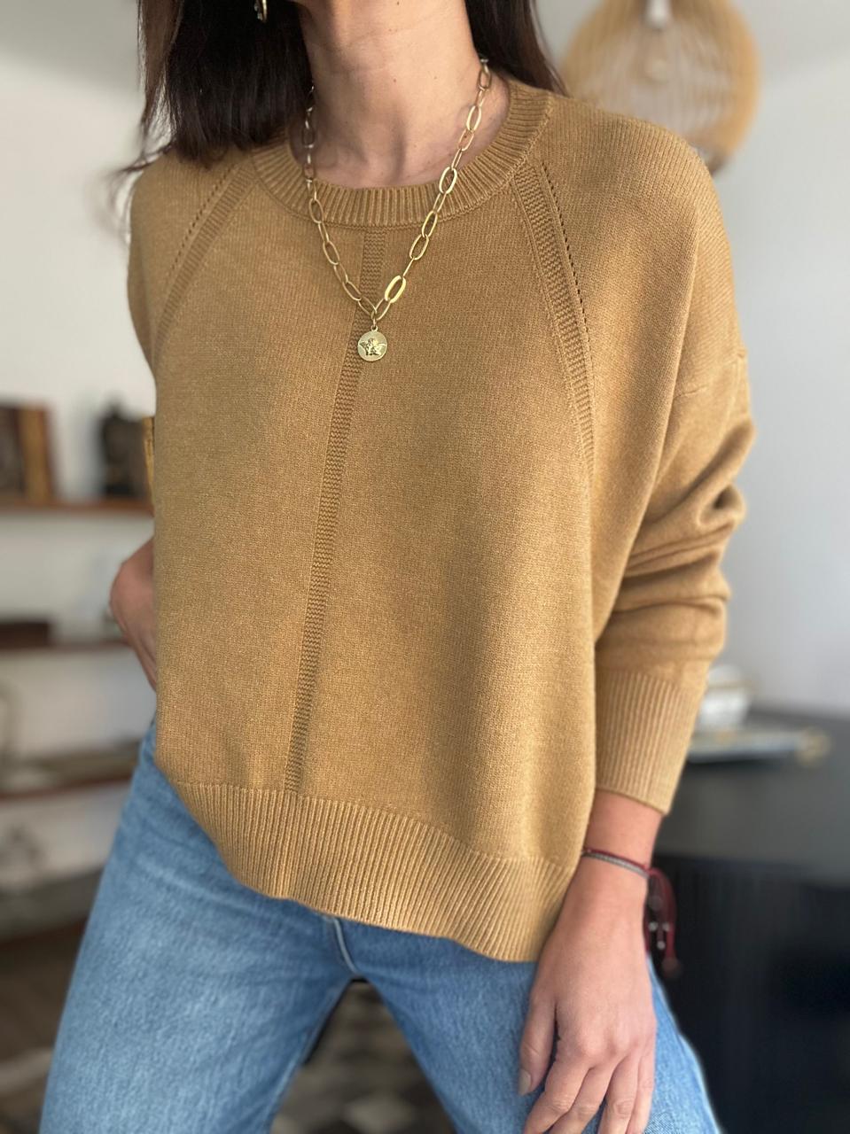 SWEATER HOUSTON  CAMEL