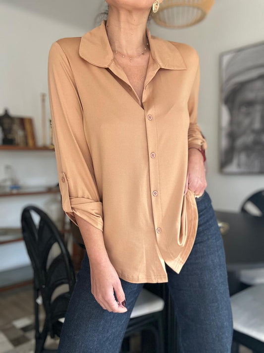 BLUSA MEXICO CAMEL