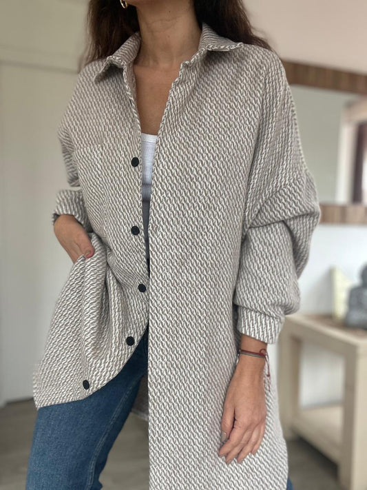 CHAQUETA CAMISA SANTA FE BEIGE