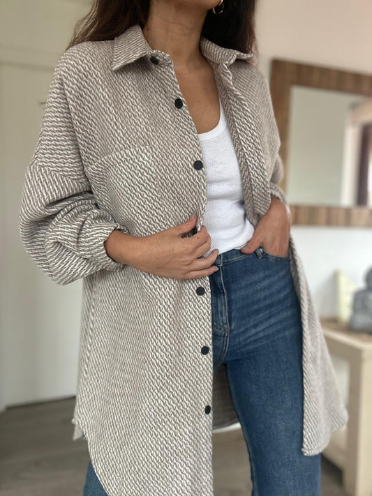 CHAQUETA CAMISA SANTA FE BEIGE
