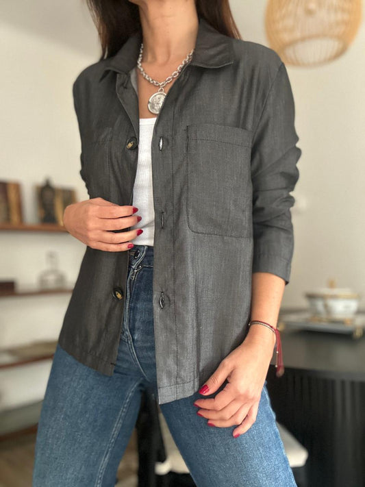CAMISA SORIA NEGRA