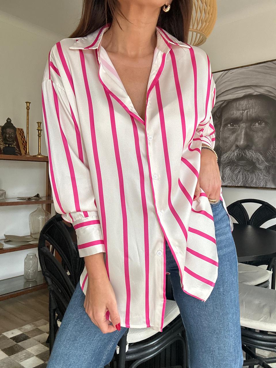BLUSA SUDAFRICA FUCSIA