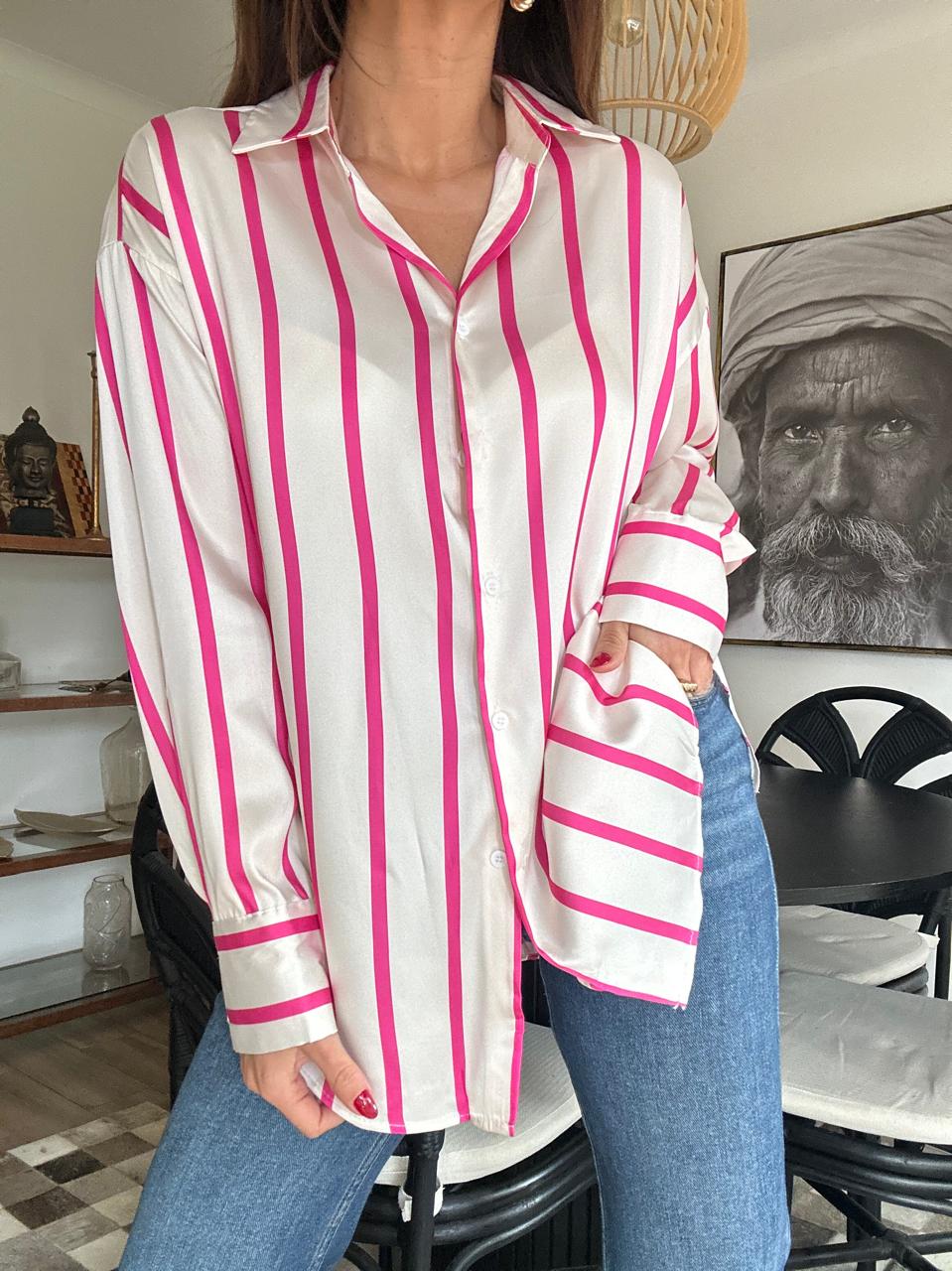 BLUSA SUDAFRICA FUCSIA
