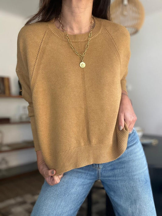 SWEATER HOUSTON  CAMEL